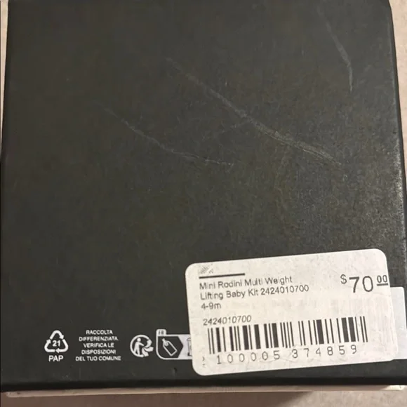 NWT MINI RODINI WEIGHT LIFTING SET - Picture 2 of 3